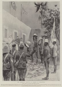 O serviço comemorativo a Gordon em Khartoum